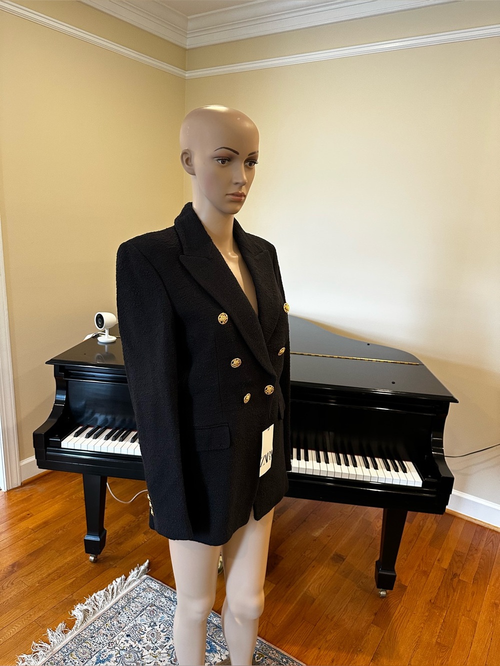 Zara NWT RARE Timeless Classic Minimalist Tailored Tweed Textured Runway Jacket - Picture 11 of 14